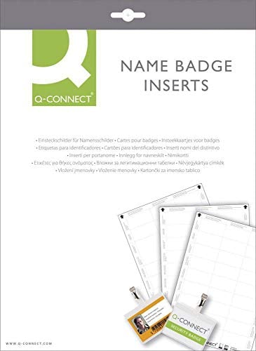 Q-Connect KF02287 Etiketten für Namensschilder, 60 x 30 mm