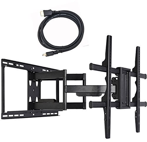 VideoSecu 61 cm (24 Zoll) Verlängerung Full Motion Swivel Articulating TV Wall Mount Bracket for Most 40 - 90 Zoll LED LCD OLED UHD Plasma Flachbildschirm TV with VESA 684 x 400, 600 x 400, 400 x 400, 200 x 20 mm W480B BCL