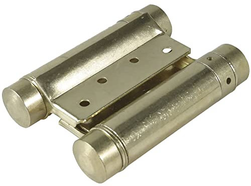 Ibfm Di Fumagalli Srl 109030, Cerniera a molle tipo BOMMER ad azione doppia, acciaio ottonato, 1 paio