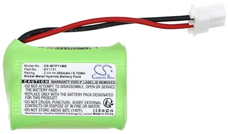 VINTRONS 2.4V Battery For Motorola BY1131, MBP11