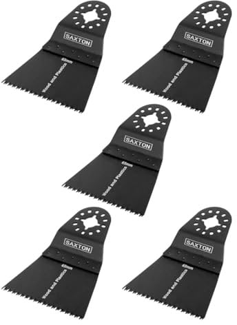 5X Saxton 65mm Coarse Blades Dewalt Stanley Worx Erbauer Stanley Oscillating Multitool