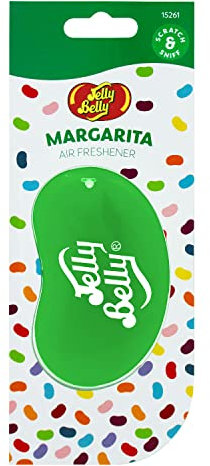 Jelly Belly Car Air Freshener - Margarita 3D Hanging Freshener. Car Scent Lasts Up To 30 Days, Air Freshener Car, Home or Office. Genuine Jelly Belly Car Air Fresheners for Women, Men and Kids