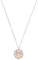 Amor Kette mit Anhänger 925 Sterling Silber Damen Halsschmuck, mit Zirkonia synth., 42+3 cm, Bicolor, Kommt in Schmuck Geschenk Box, 9556540