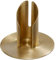 Kerzenleuchter (052.4GP) 40mm Röhren Messing Gold matt gebürstet, Kerzenhalter für Ø 4 cm Altarkerzen und Anlasskerzen