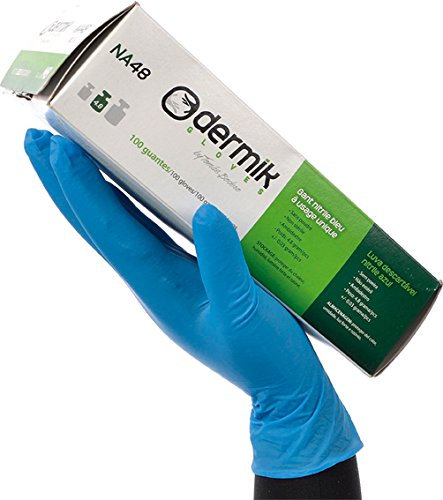 Tomas Bodero Dermik Na48 - Guante desechable nitrilo, azul, talla XL