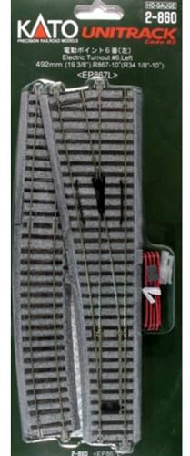 H0 Kato Unitrack 2-860 Soft Left 492 mm Pack of 1