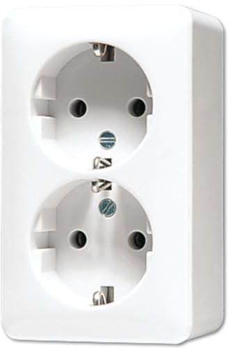 Jung 6020KIAWW Schuko-Steckdose 2-Fach