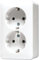 Jung 6020KIAWW Schuko-Steckdose 2-Fach