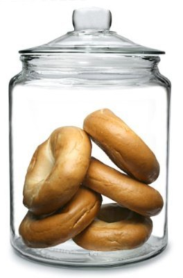Utopia Tableware Utopia Biscotti Jar Extra Large 6.2l, Clear Glass, 6.2