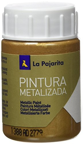 Caja x 6 La pajarita ME-4 Pintura Metalizada, Oro Ducado, 35 ml