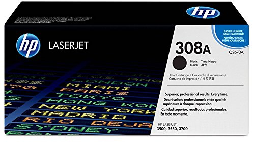 Original Toner für hp ColorLaserJet 3500 3500N 3700, schwarz