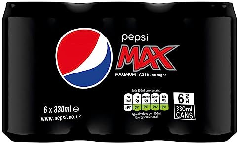 Pepsi Max, 330ml (6 Pack)