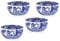 Spode Blue Italian Dip Bowls 4.25 Inch Set Of 4
