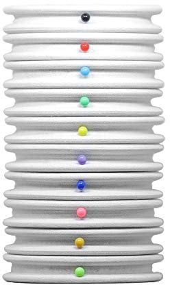 SAMSFX Tippet Holder Fly Fishing Gear for Line Leader Organizer Storage Accessories (B:10PCS Rigging Foams White - 69mm)