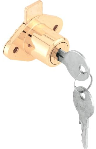 Prime Line Ccep 9947 KA 0.87 Plaqué en laiton. tiroir et serrure de meuble