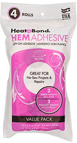 HeatnBond Hem Iron-On Adhesive, Variety Pack, Regular and Super Weight