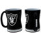 Boelter Brands Keramik Kaffeetasse, 400 ml, Oakland Raiders, geformt, Schwarz, U-Form, 11,4 cm hoch