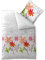 CelinaTex Enjoy Bettwäsche 155 x 220 cm 2teilig Baumwolle Bettbezug Seersucker Ayana Blumen Weiß Rot Grün
