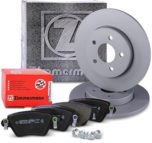 ZIMMERMANN Bremsenset Hinterachse inkl. Bremsscheiben Ø 280 mm Voll + Bremsbeläge hinten Kompatibel mit FORD MONDEO Mk3, JAGUAR X-TYPE I Kombi (X400)