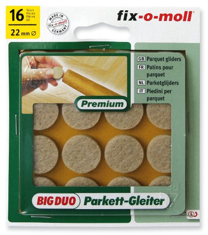 Ritterrath Big-Duo Parkettgleiter 22mm 16 Stück, 3566001