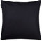 LINUM Annabell Elegant Kissenhülle 50x50 cm, 100% Baumwolle, Maschinenwaschbar, Schwarz