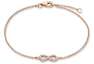 s.Oliver Jewel Damen-Armband Silber vergoldet Zirkonia weiß 19 cm - 508063