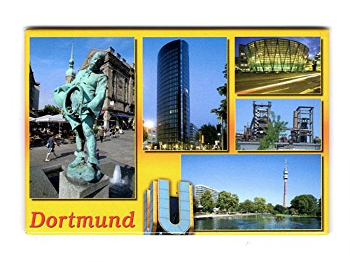 Foto-Magnet Dortmunder Sehenswürdigkeiten, Deko-Souvenir, ca. 8 x 5,4 cm