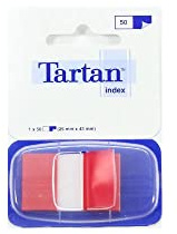 Haftstreifen 25x43mm 50Bl. rot