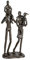 Casablanca - Design-Skulptur Family - aus Eisen - brüniert H 22 cm