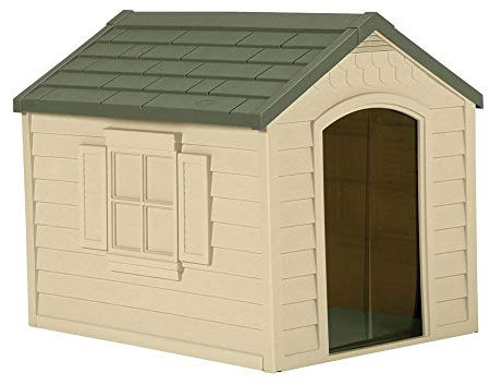 Suncast DH250 - Caseta para su Mascota de Resina Alta Densidad, 90 x 69 x 75 cm, Color Beige