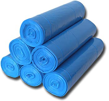 250 Stück Müllsäcke Müllbeutel blau 70 x 110 cm 120 Liter