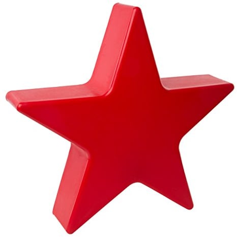 8 seasons design LED Weihnachtsstern 80 cm Shining Star (rot) E27, Leuchtmittel warmweiß – wetterfest – beleuchteter LED Stern für außen (Garten, Terrasse) und innen, Weihnachtsbeleuchtung