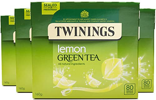 Twinings - Tè verde Light & Delicate, 160 g, 80 bustine (4 confezioni, tot. 320 bustine)