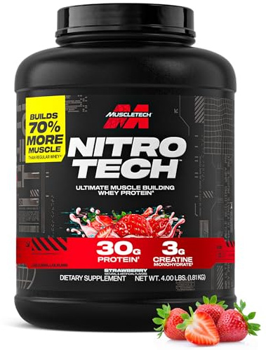 MuscleTech Nitro-Tech, Strawberry - 1800g