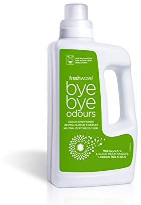 FRESHWAVE – Geruchsvertilger Zusatz 1 L – Absorbiert und beseitigt Hartnäckige Gerüche – Vielseitig für Wäsche, Oberflächen, Waschmaschine und Haushalt – Natürliche Formel