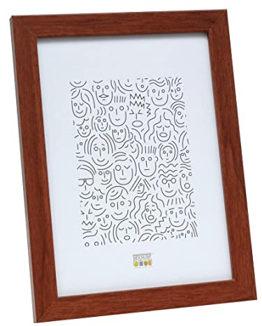 Deknudt Frames S44CH3-15.0X20.0 Bilderrahmen, Holz/MDF, Schlichter Stil, schmal, 23,2 x 18,2 x 1,33 cm, Hellbraun
