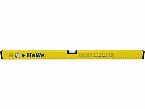 ALU-WASSERWAAGE HAWE-GELB 100 CM