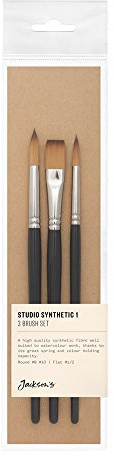 Jacksons Studio Synthetic 1/2-8-10 Brush Set