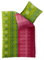 aqua-textil Trend Bettwäsche 155x220 cm 2tlg. Baumwolle Bettbezug Dafina Kreise Streifen Grün Pink