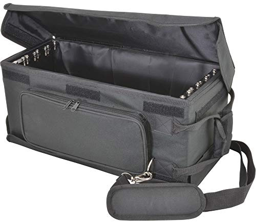 48,3 cm (19 Zoll) 4U Shallow Rack Mount Transit Carry Bag - Patch Panel Case - DJ Mixer Audio