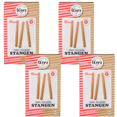 Werz Dinkel-Stangen, Vollkorn-Gebäck, 4er pack (4 x 125g)