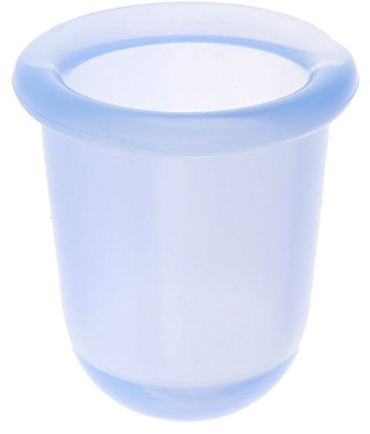 Vakuum-Therapie Silikon Schröpfen Massage Geräte Anticelulitemassage Tasse Cups - Blau, L