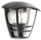 Philips Creek Outdoor Wandleuchte (60 W), wetterfeste Außenleuchte, E27 Leuchte ohne Leuchtmittel, schwarz