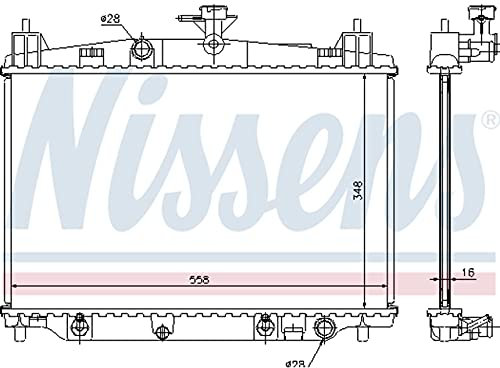 Nissens 68505 Kühler, Motorkühlung