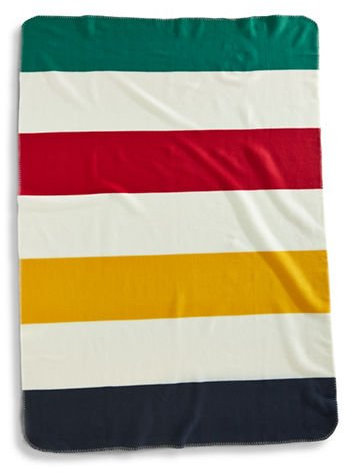 Hudson's Bay Fleecedecke mit groben Streifen
