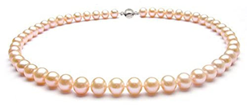 Treasure Bay Collana Girocollo di Perle d'Acqua Dolce Donna Rosa