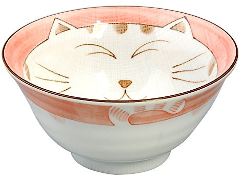 Tokio Design Studio Katze Tayo Schüssel 13,5 x 6,8 cm Pink