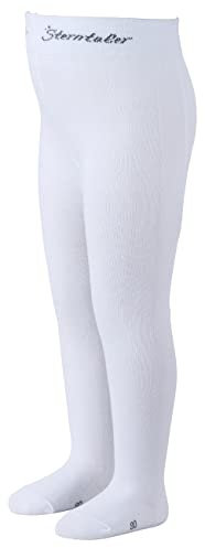 Sterntaler Mädchen Uni Strumpfhose, Weiß, 86 EU