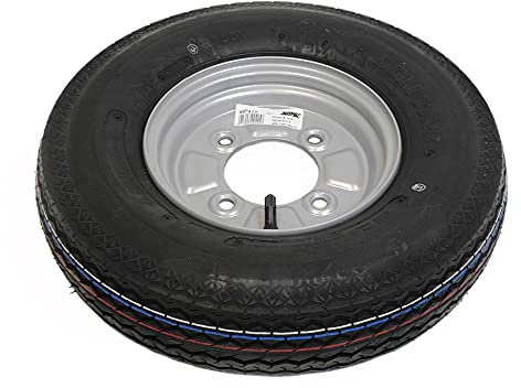 Maypole 425 Wheel and Tyre 4 Ply Cap, 400 mm x 8-inch, 265 Kg, Silver