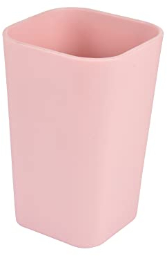 douceur d 'intérieur Bicchiere da Bagno di plastica 7 x 7 x 11 cm Vitamina Rose Poudré